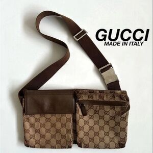 Gucci Brown Monogram Belt Bag